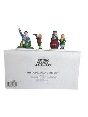 Department 56 Heritage Village Collection "The Old Man And The Sea" Figurines Se